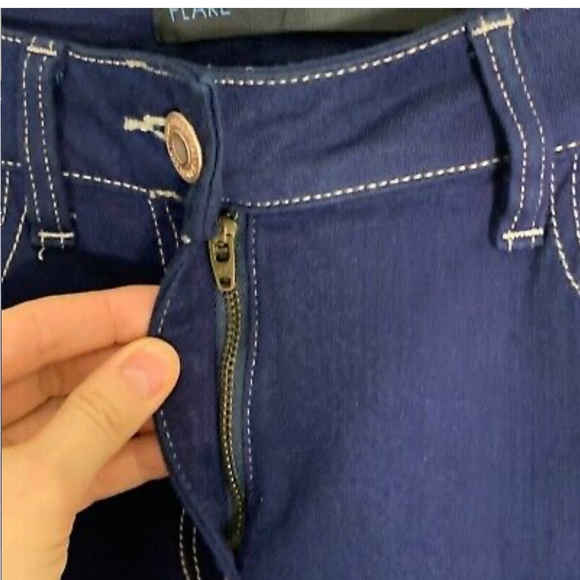 NEXT COUTURE COLLECTION Navy Women's Flare Leg Jeans Size 10 - Picture 3 of 11